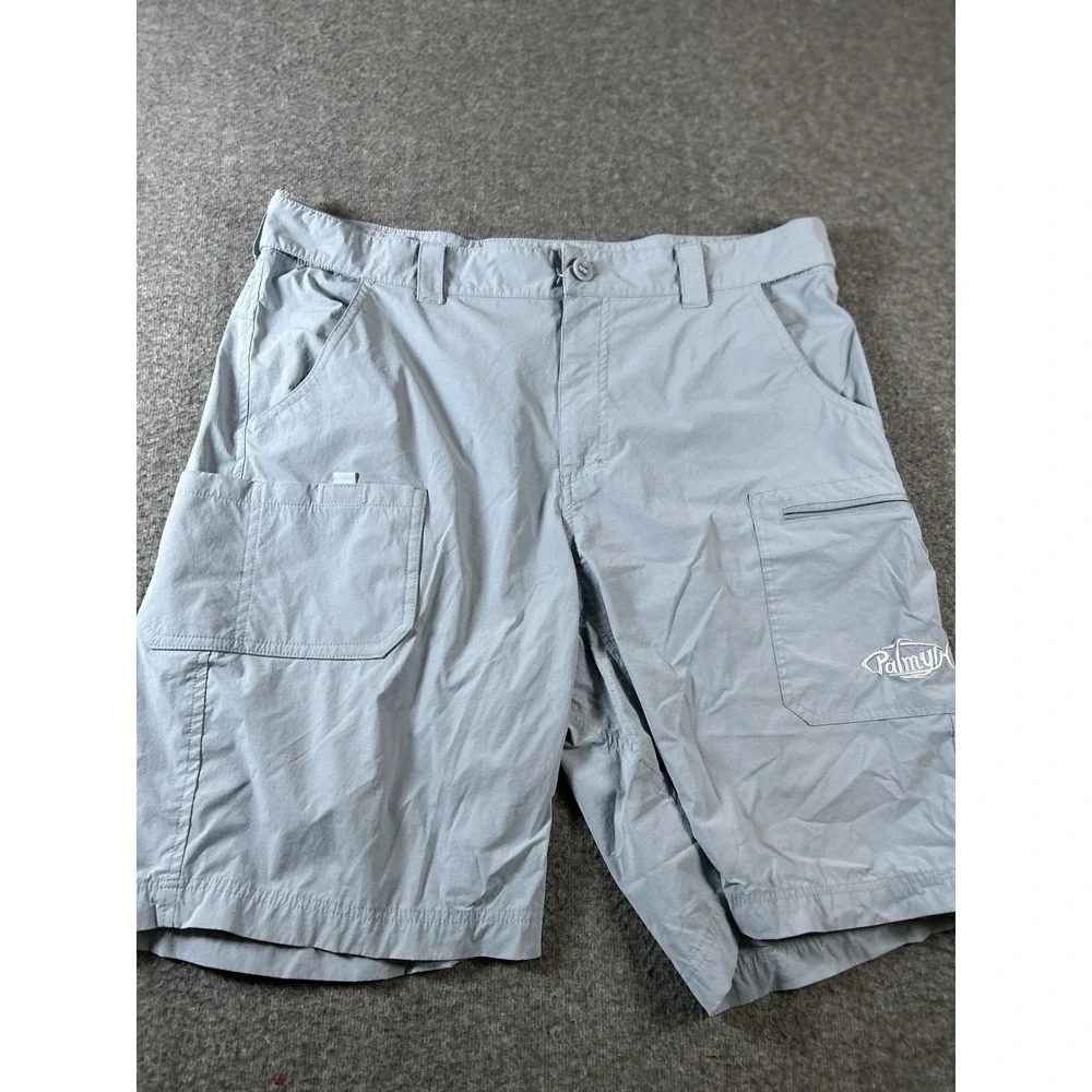Lot Of 2 PALMYTH Fishing Cargo Shorts Men Large Vented Outdoors